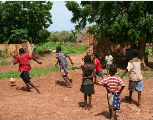 Children Playing Football