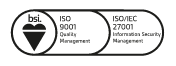 BSI ISO 9001, ISO/IEC 27001